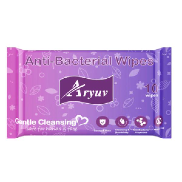 Aryuv  Anti-Bacteria Wipes10'S