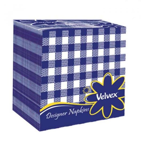 Velvex  Blue Checked Napkins