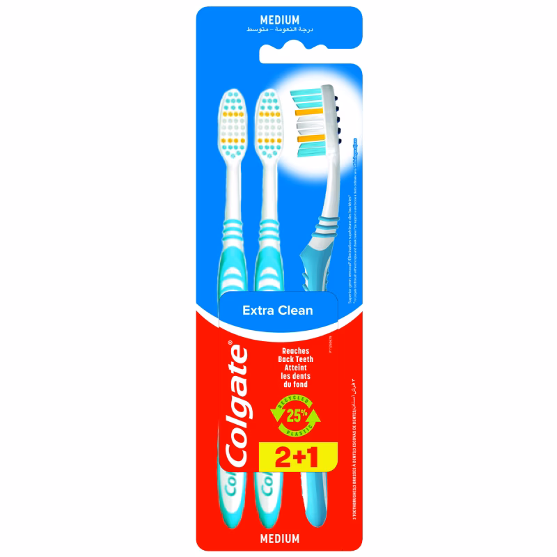 Colgate Extra Clean 2+1 Toothbrush