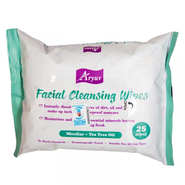Aryuv Facial Wipes Micellar+Tea Tree Oil