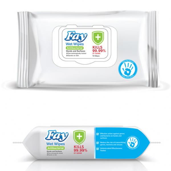 Fay Antibacterial Wet Wipes 60S