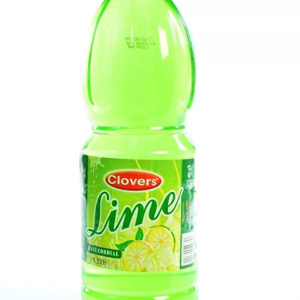 Clovers Lime Juice 1.5Ltr