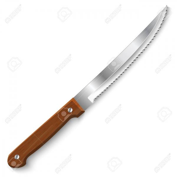 Lovelik Wooden Handle Knife 6"