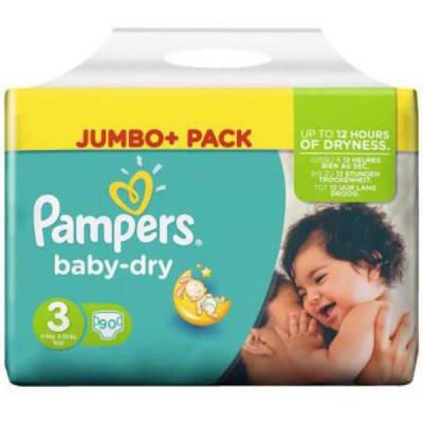 Pampers Baby Diapers Mini Jumbo 3*80