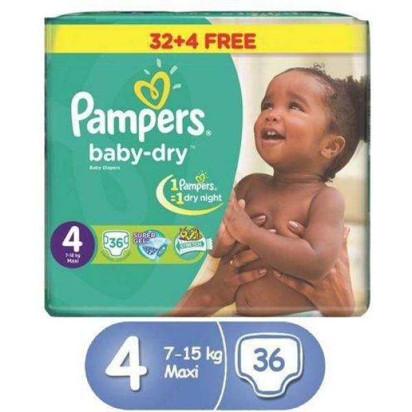 Pampers Baby Dry Midi Hc 4*36