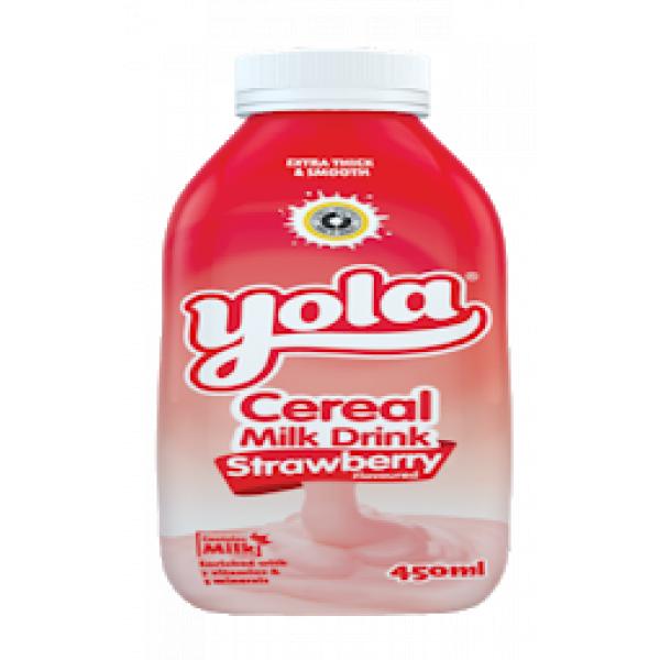 Yola Cereal Milk Strawberry 450Ml